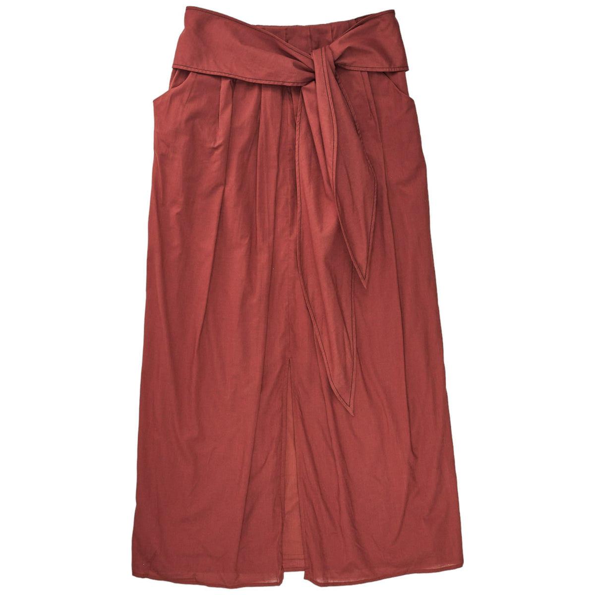 Sunset Lover Cinnamon Split Midi Skirt