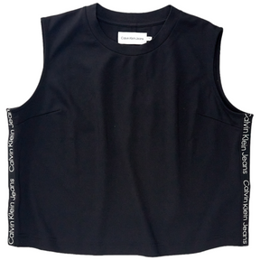 Calvin Klein Black Logo Tape Top