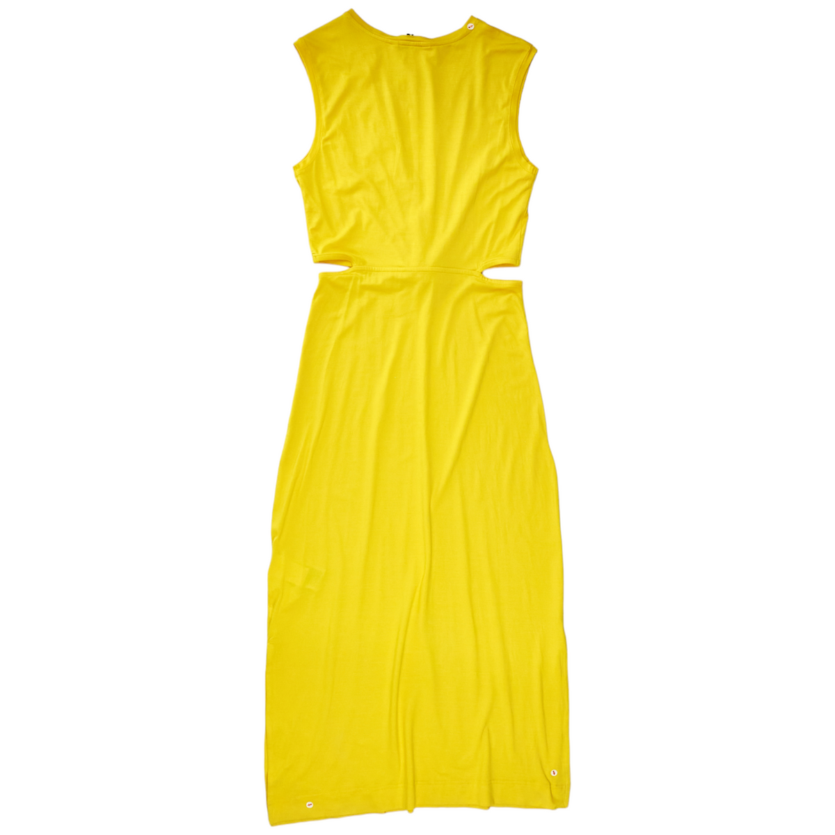 Tommy Hilfiger Yellow Cut-Out Midi Dress