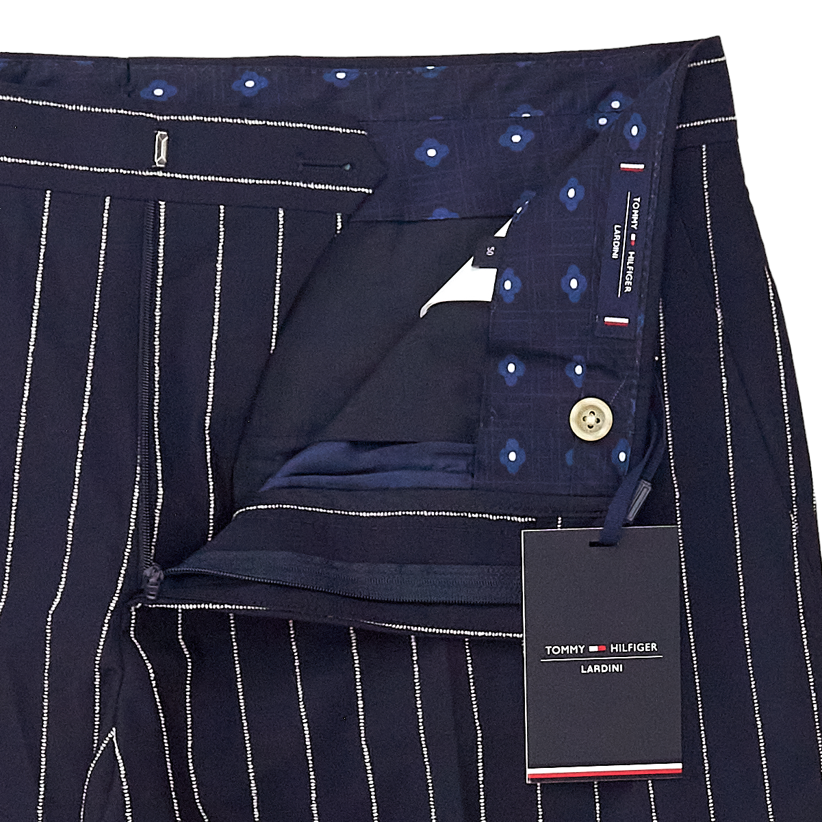 Tommy Hilfiger X Lardini Navy Stripe Trousers