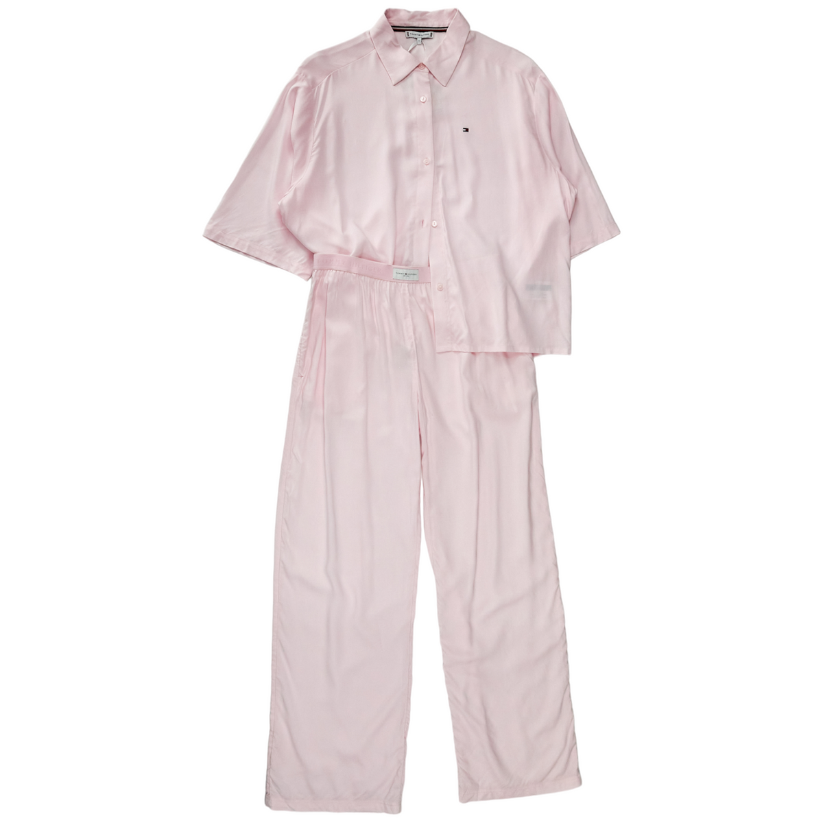 Tommy Hilfiger Pink Woven PJ Set