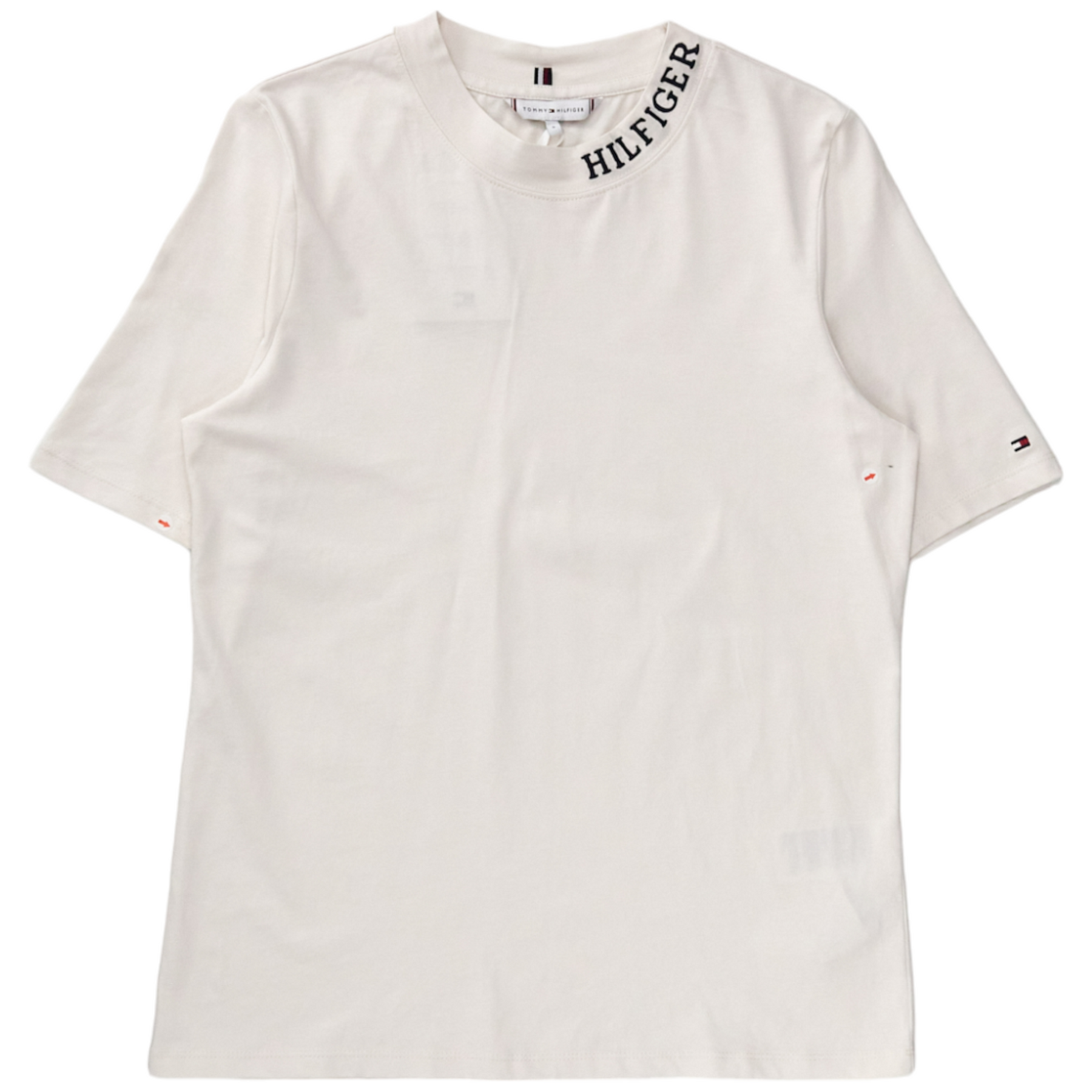 Tommy Hilfiger White MonoType Neck Tee