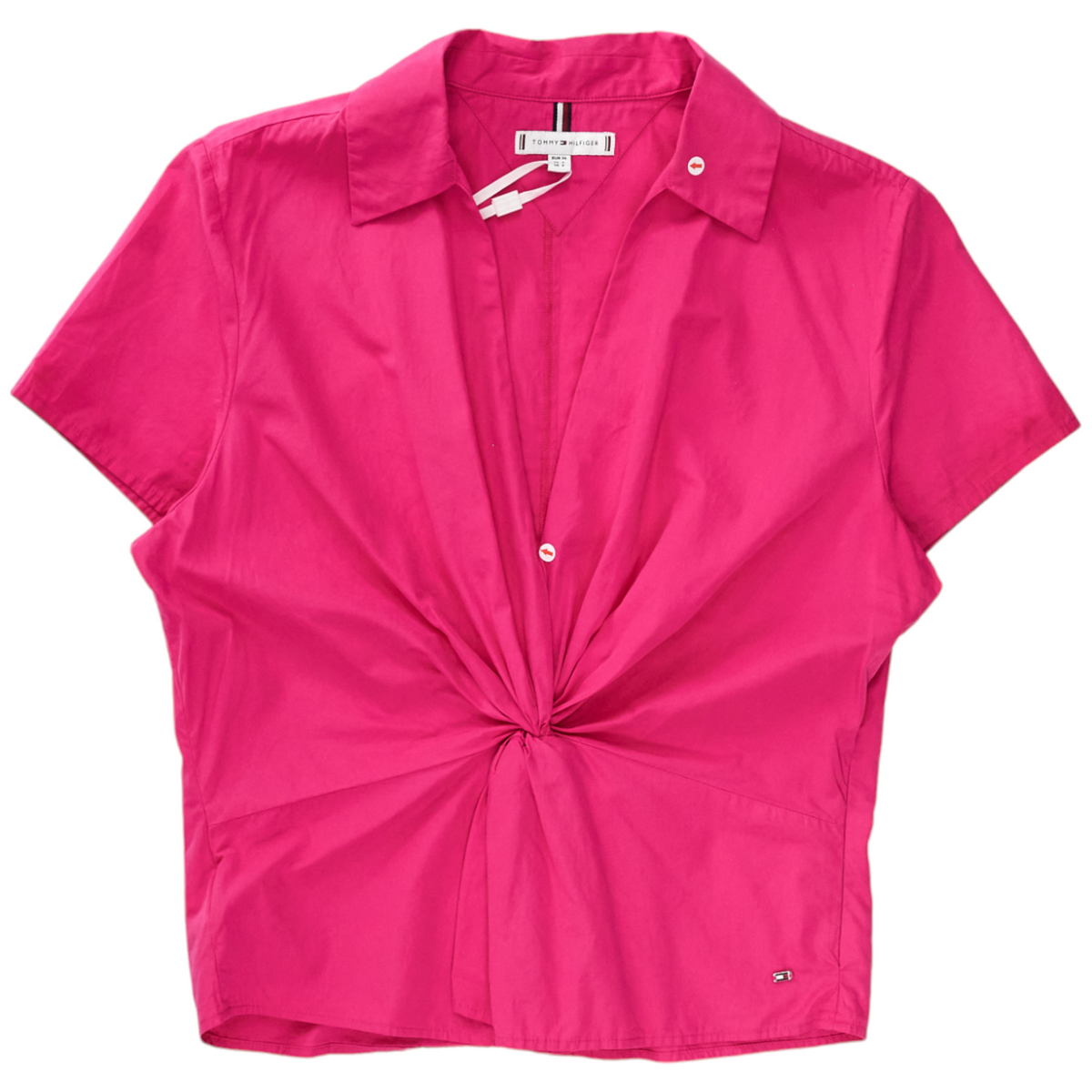 Tommy Hilfiger Fuchsia Twist Top