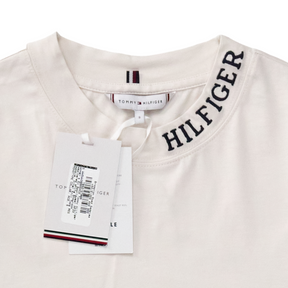 Tommy Hilfiger White MonoType Neck Tee