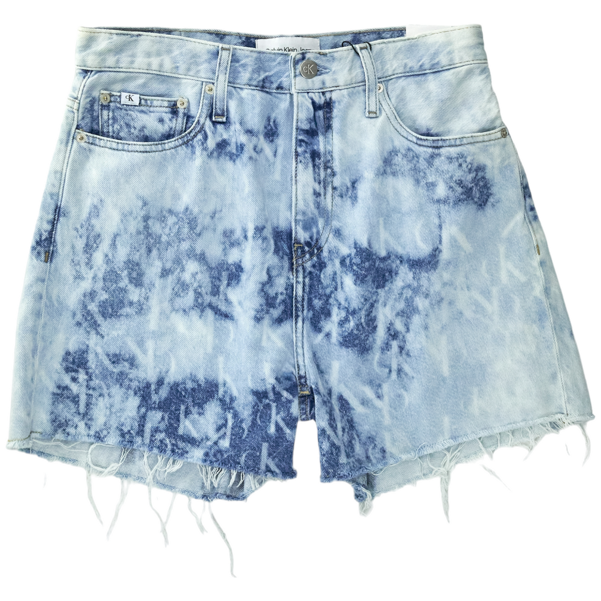 Calvin Klein Blue Acid Wash Mom Jean