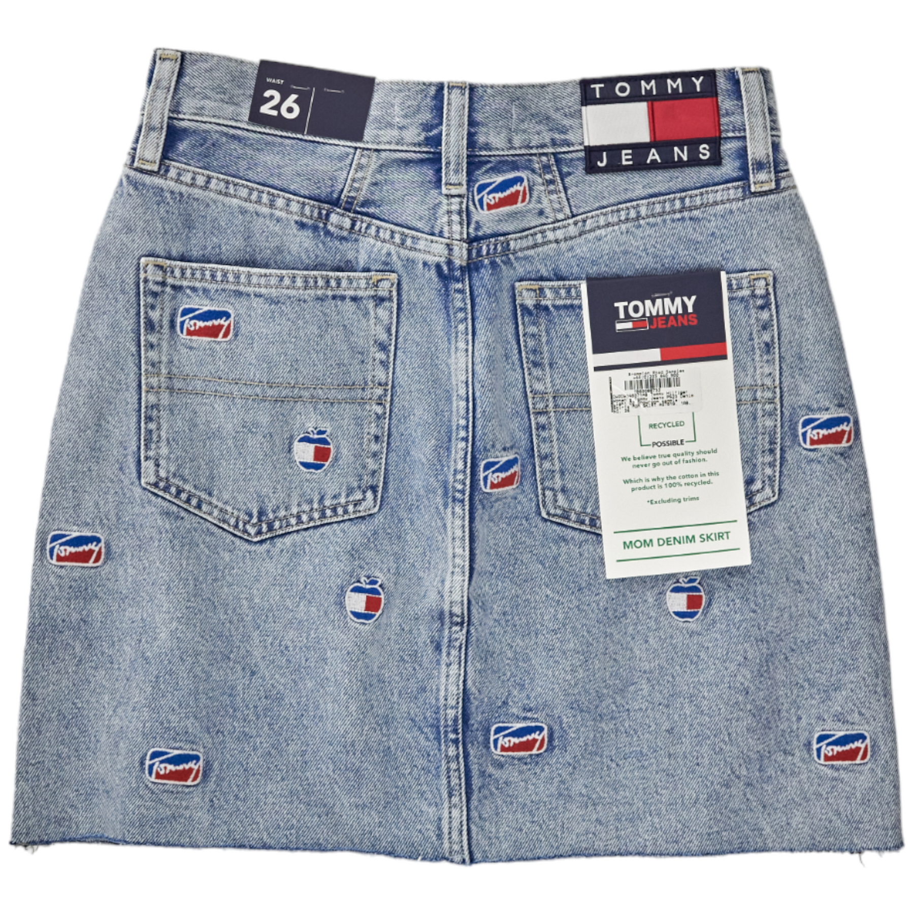 Tommy Jeans Blue Denim Mom Skirt