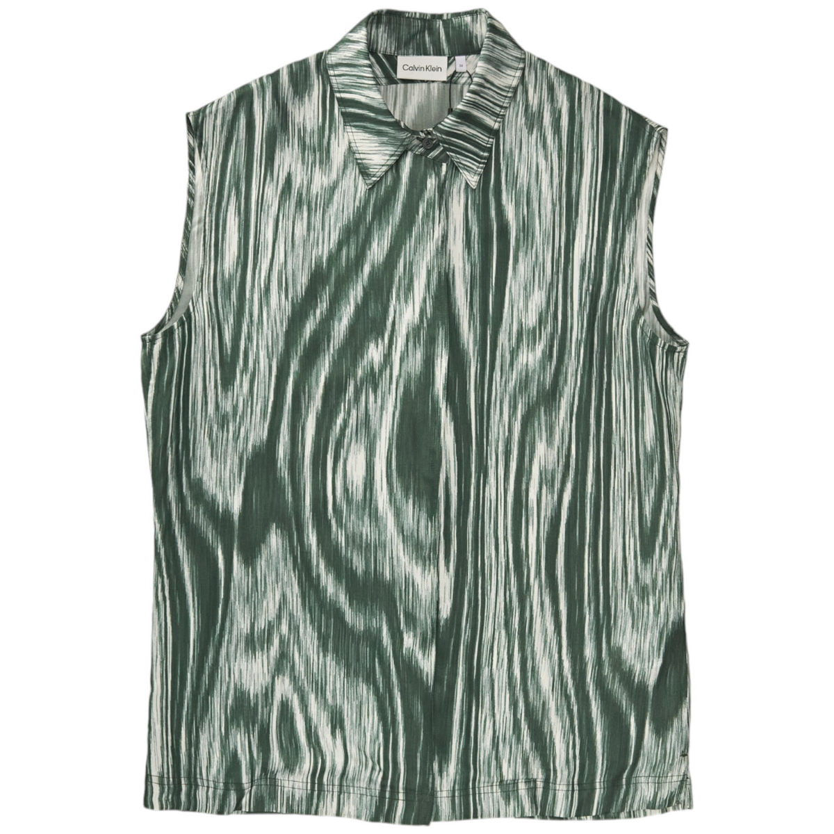 Calvin Klein Green Wood Sleeveless Shirt