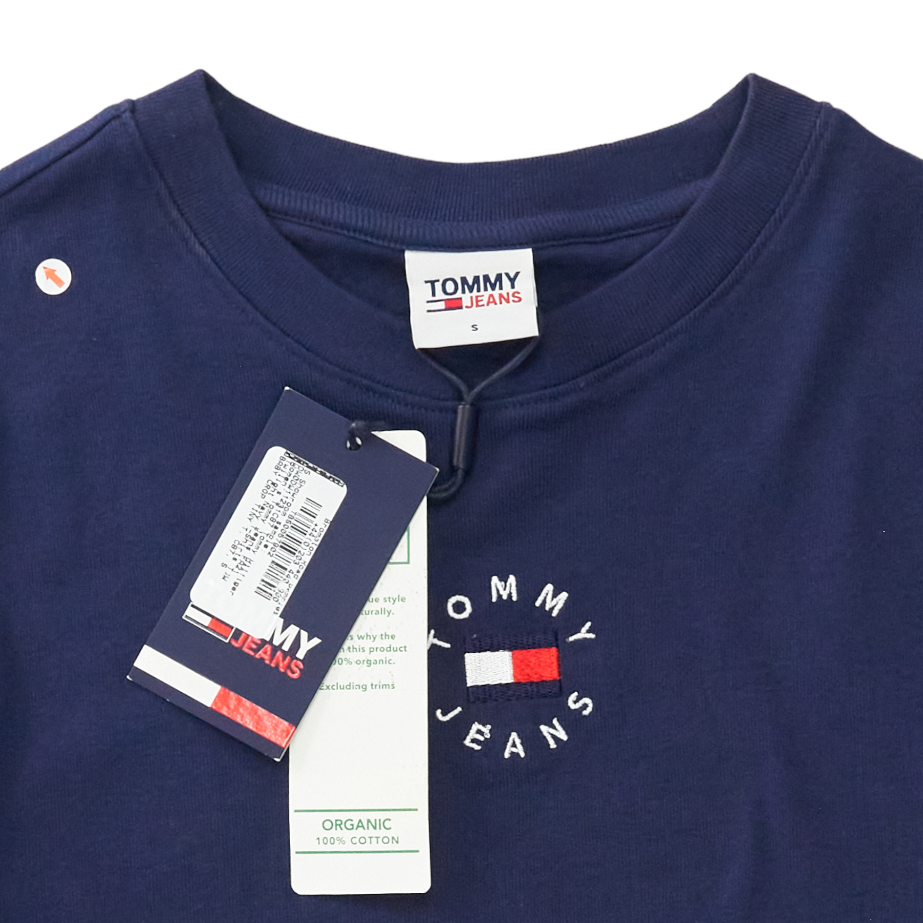 Tommy Jeans Navy Mini Crop Tee