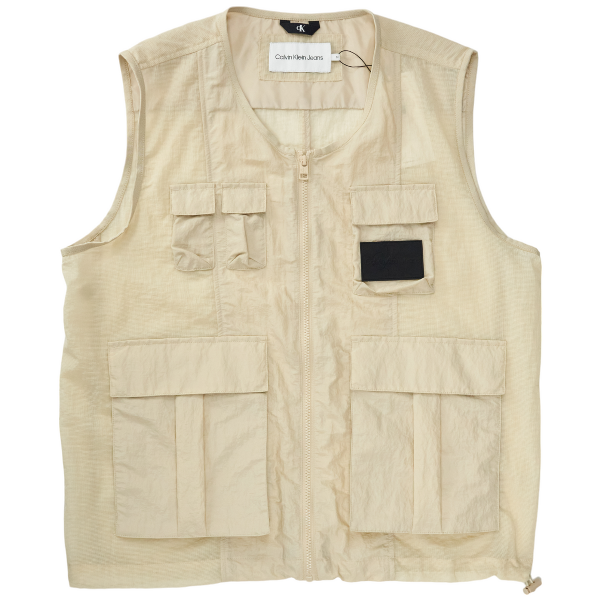 Calvin Klein Jeans Beige Mesh Vest