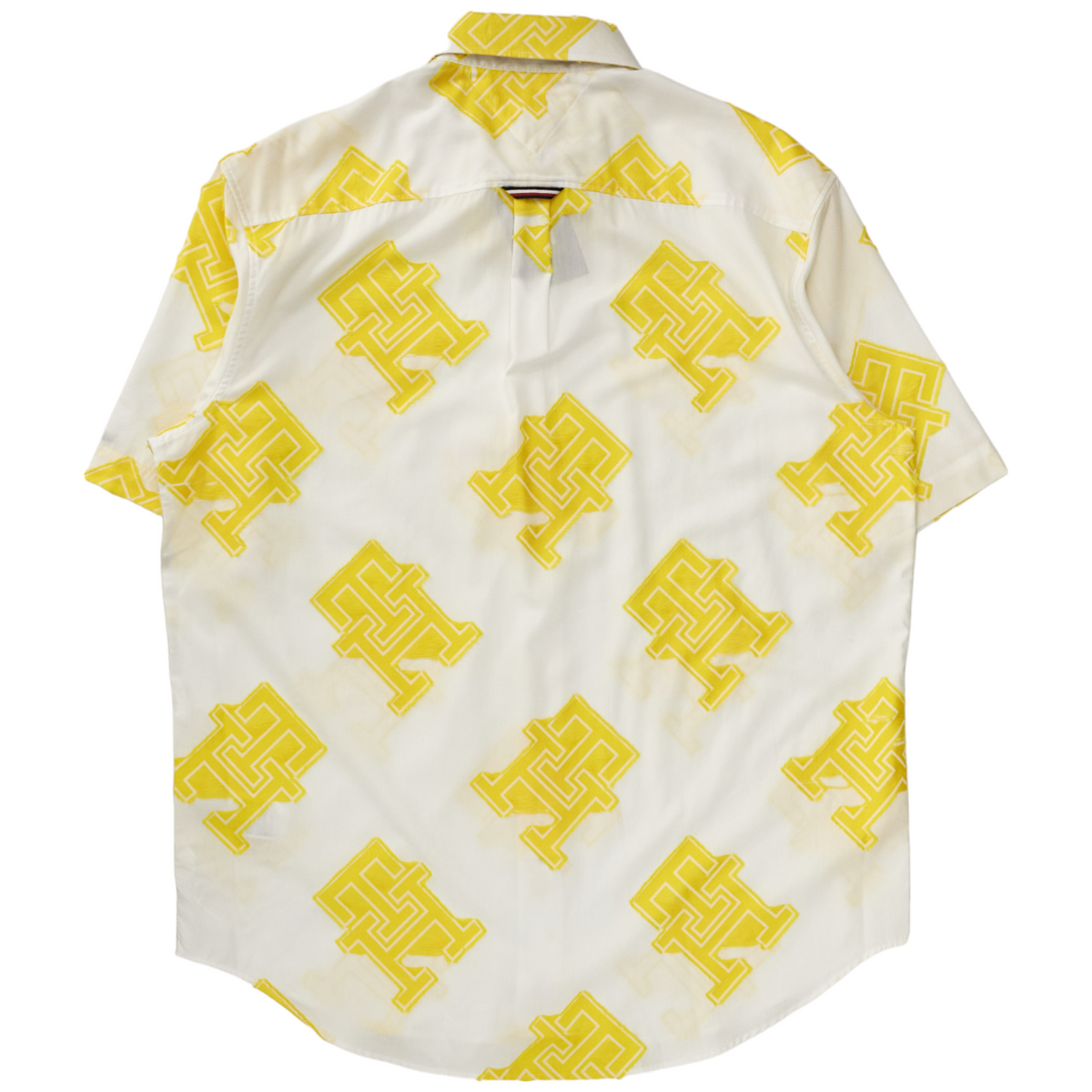 Tommy Hilfiger White/Yellow Monogram Shirt