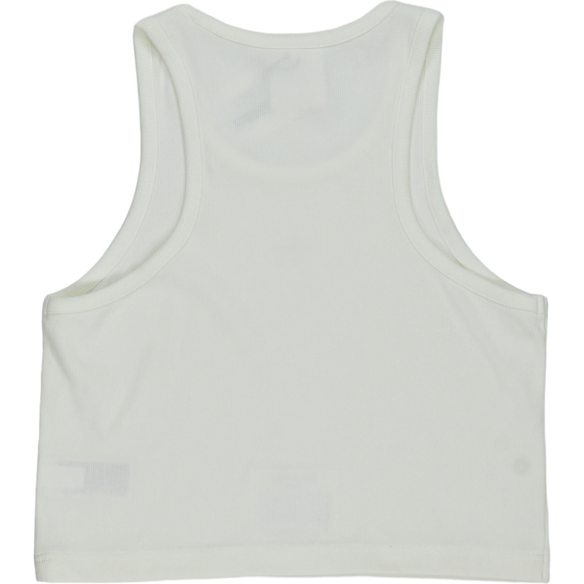 Calvin Klein Jeans White Rib Crop Vest