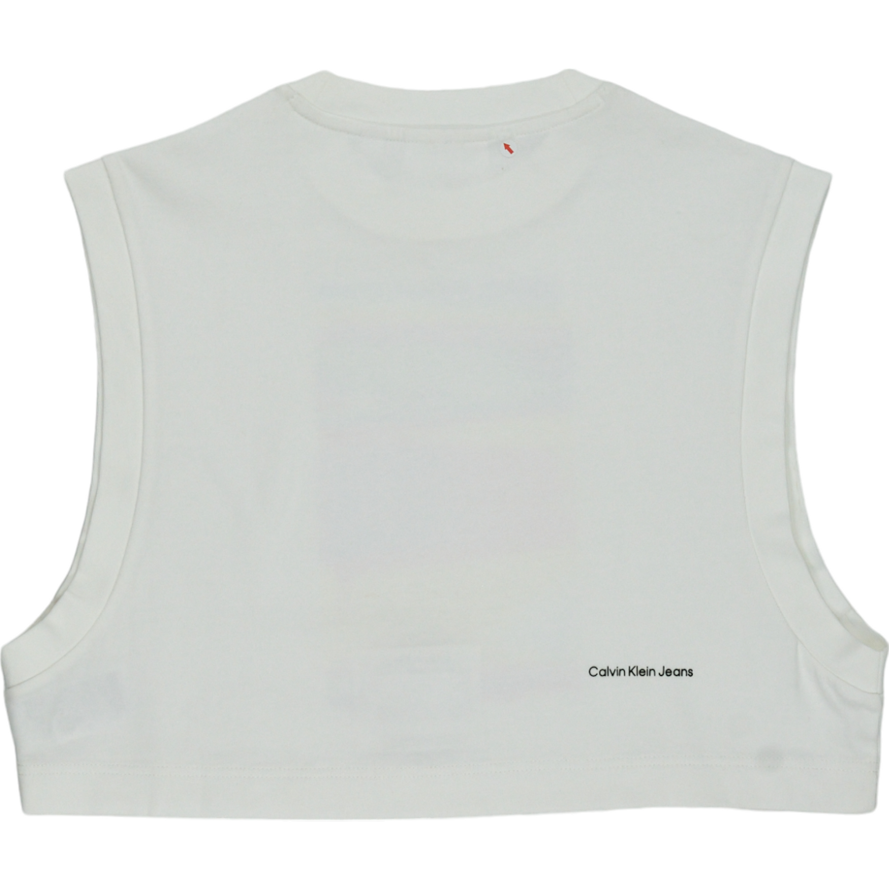 Calvin Klein Jeans White/Rainbow Crop Top