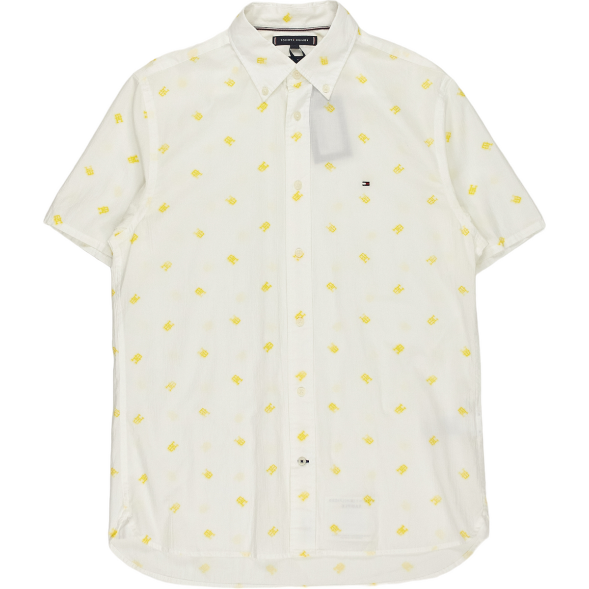 Tommy Hilfiger White/Yellow Logo Shirt