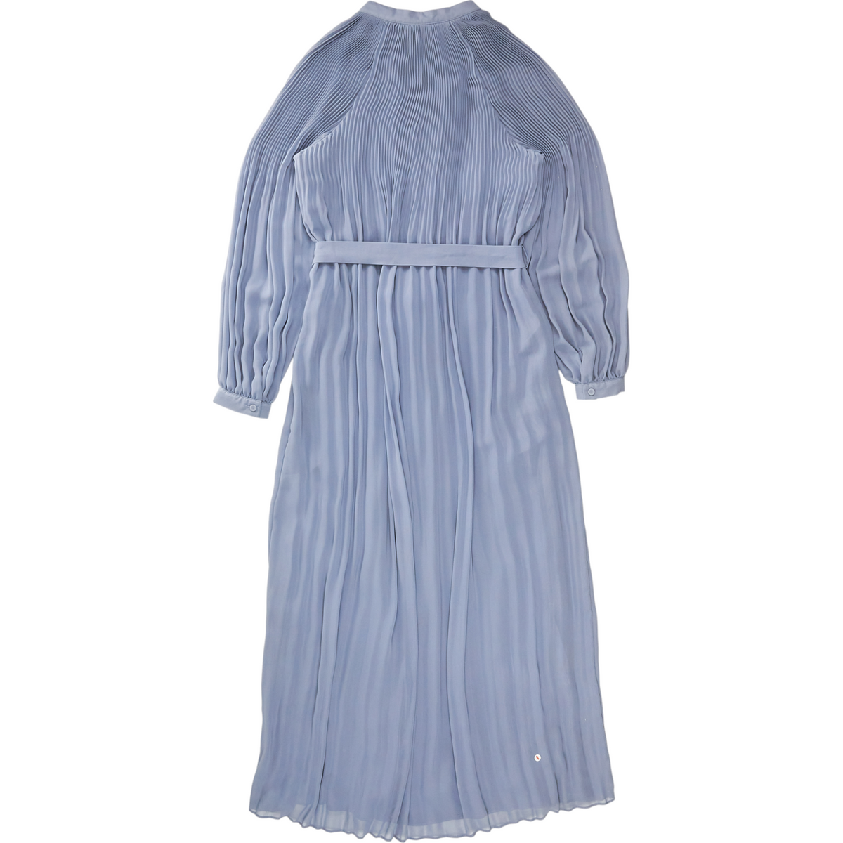 Paul & Jo Grey Knife Pleat Chiffon Dress