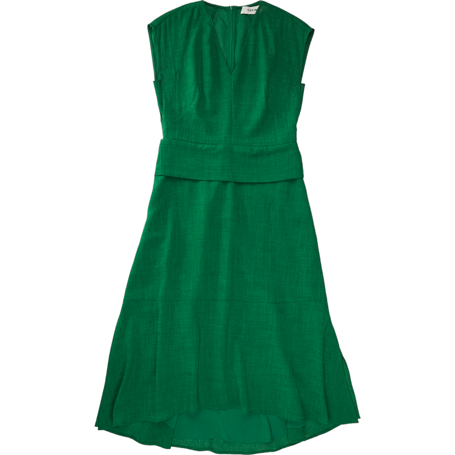 cefinn green dress Floral Print Midi Length Dress
