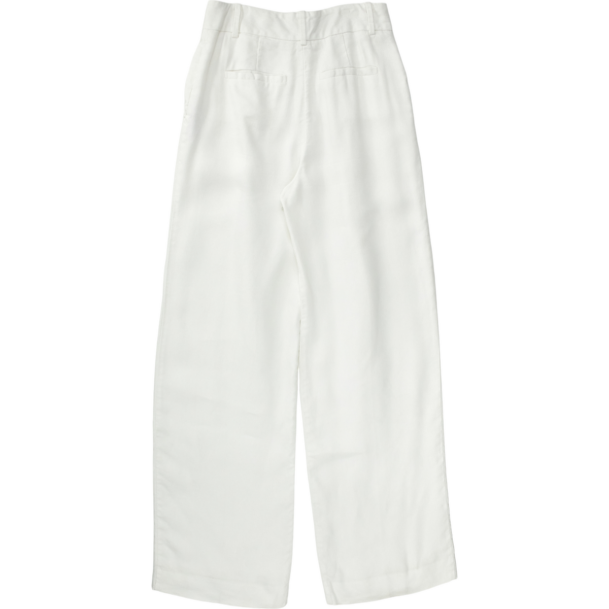 Reiss White Linen Mix Trousers