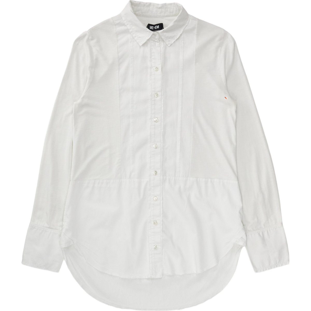 ME & EM White Frayed Edge Shirt