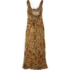 Rat & Boa Brown Leopard Print Maxi Dress