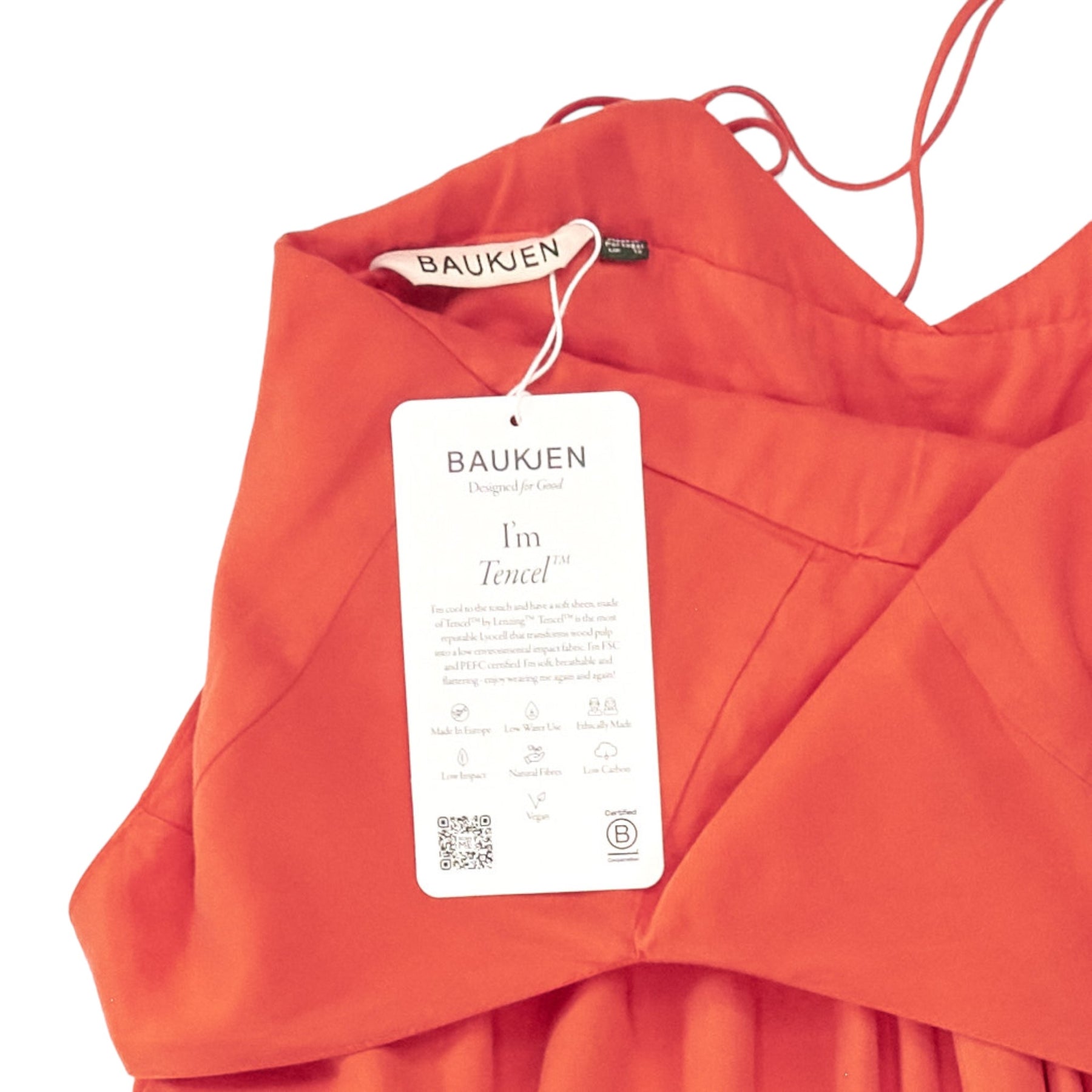 Baukjen Orange Strappy Michelle Dress