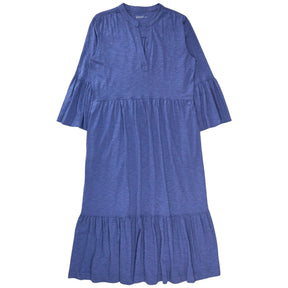 NRBY Blue Slub Jaclyn Tiered Dress