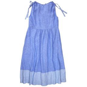 NRBY Blue Linen Sleeveless Dress