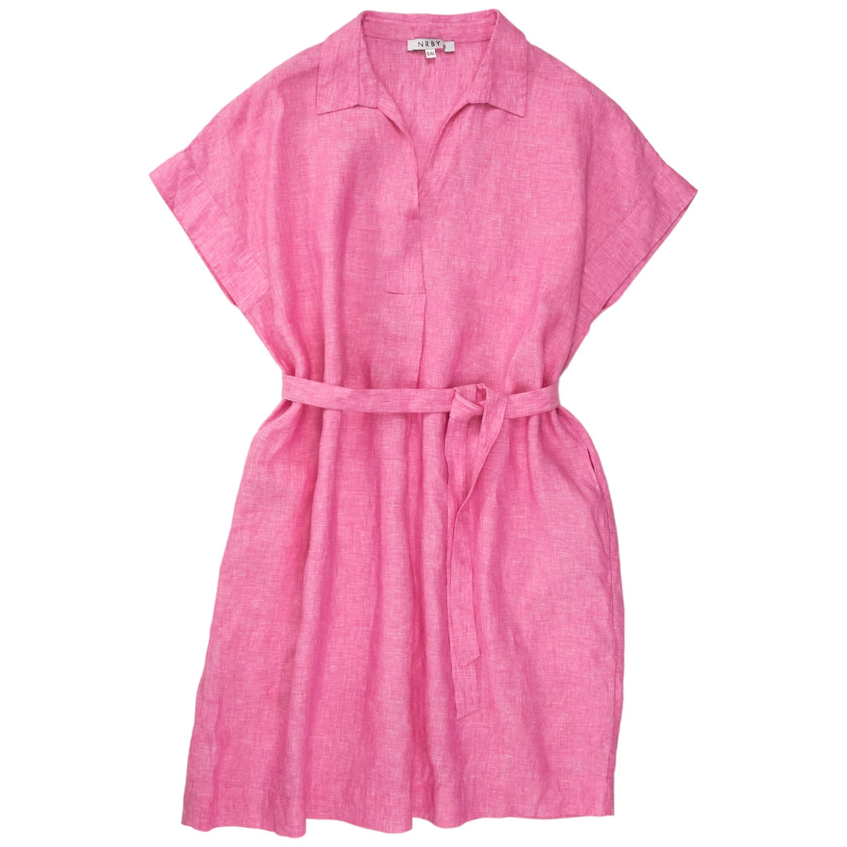 NRBY Pink Shelley Linen Dress