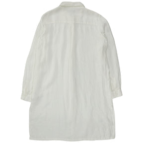 NRBY White Linen Shirt Dress