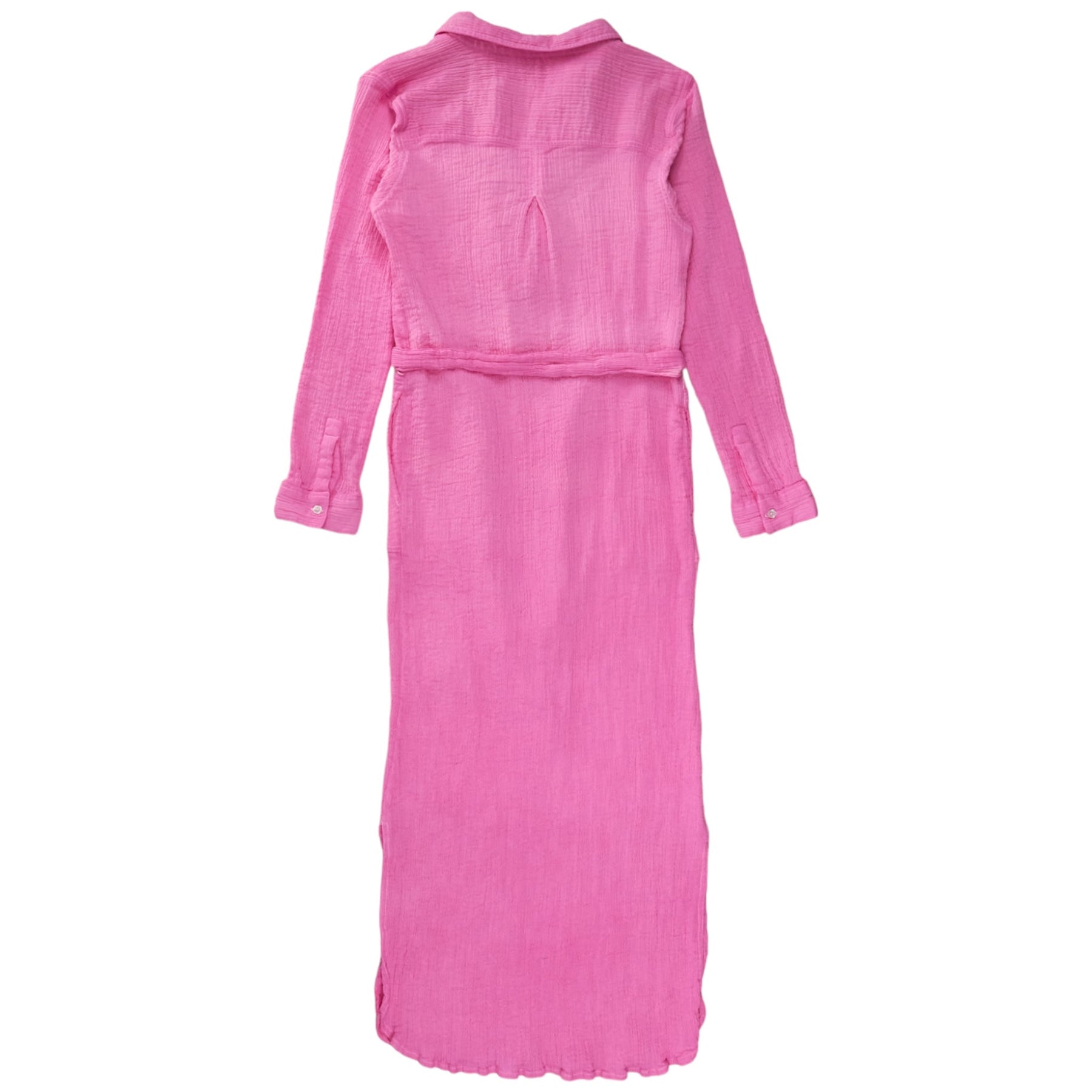 NRBY Pink Crinkle Cotton Dress