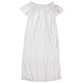 NRBY White Slub Jersey Dress