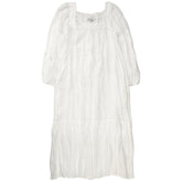 NRBY White Linen Maxi Dress
