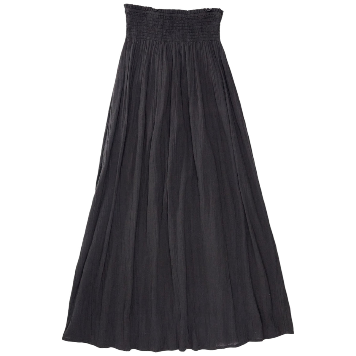 NRBY Charcoal Crinkle Shirred Waist Skirt