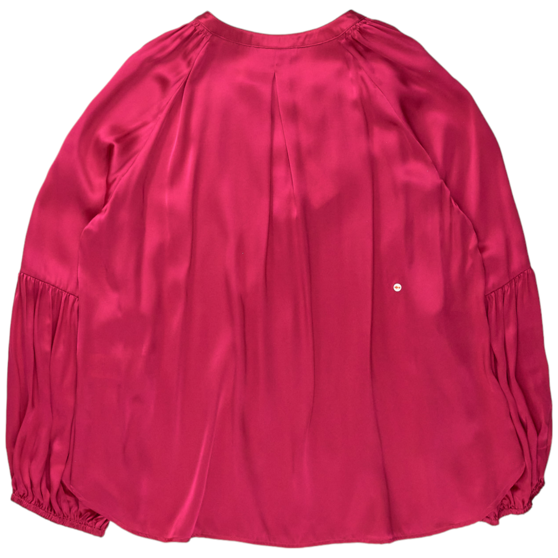 NRBY Hot Pink Ophelia Silk Satin Shirt