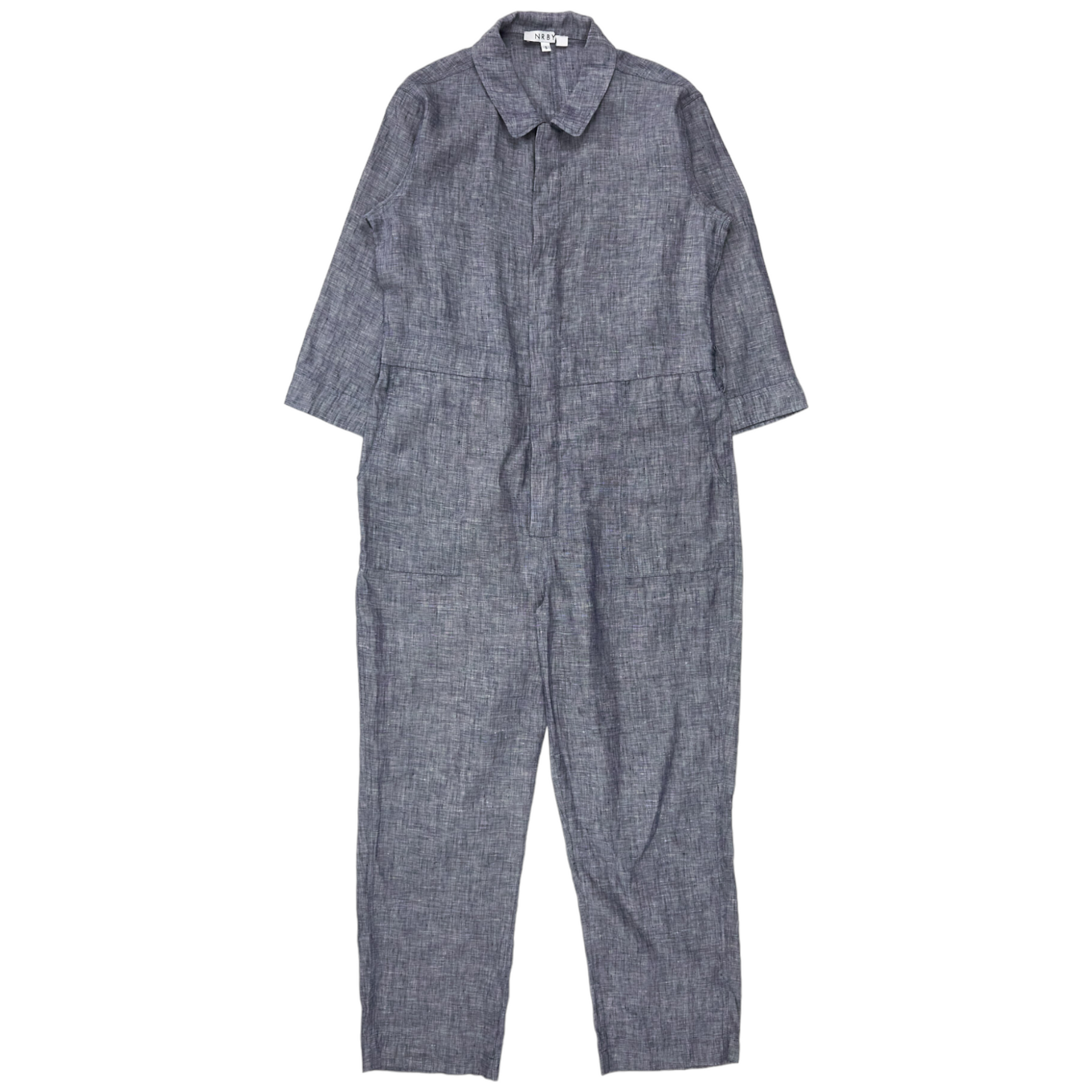 NRBY Indigo Linen Jumpsuit