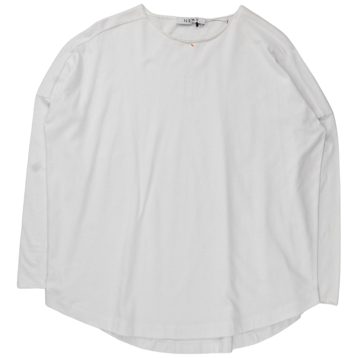 NRBY White Jersey Sweatshirt Style Top