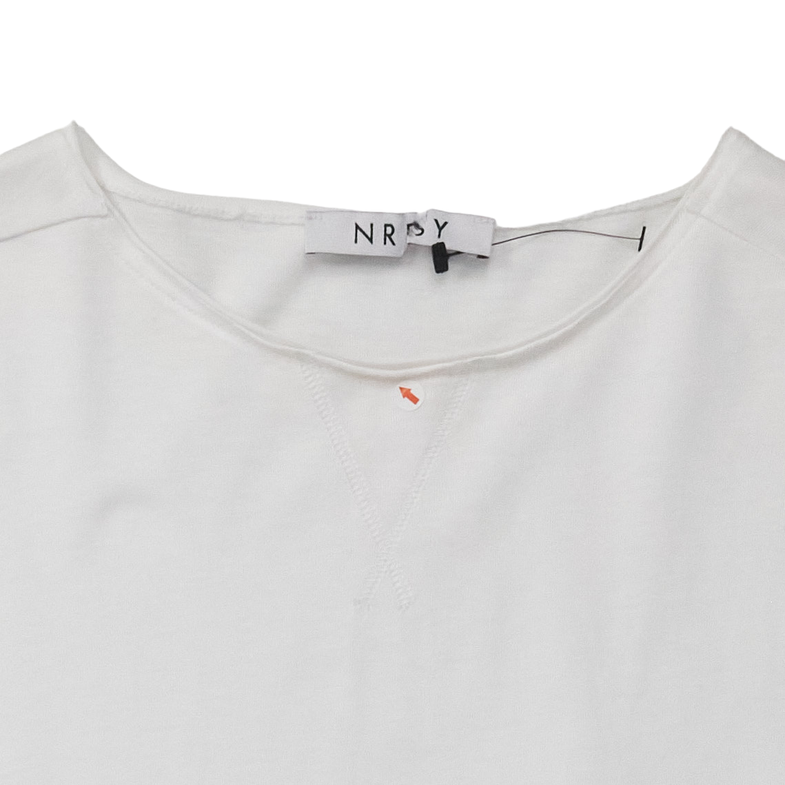 NRBY White Jersey Sweatshirt Style Top