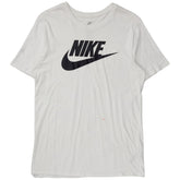 Nike White Logo Tick Tee