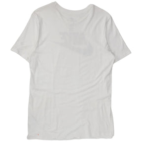 Nike White Logo Tick Tee