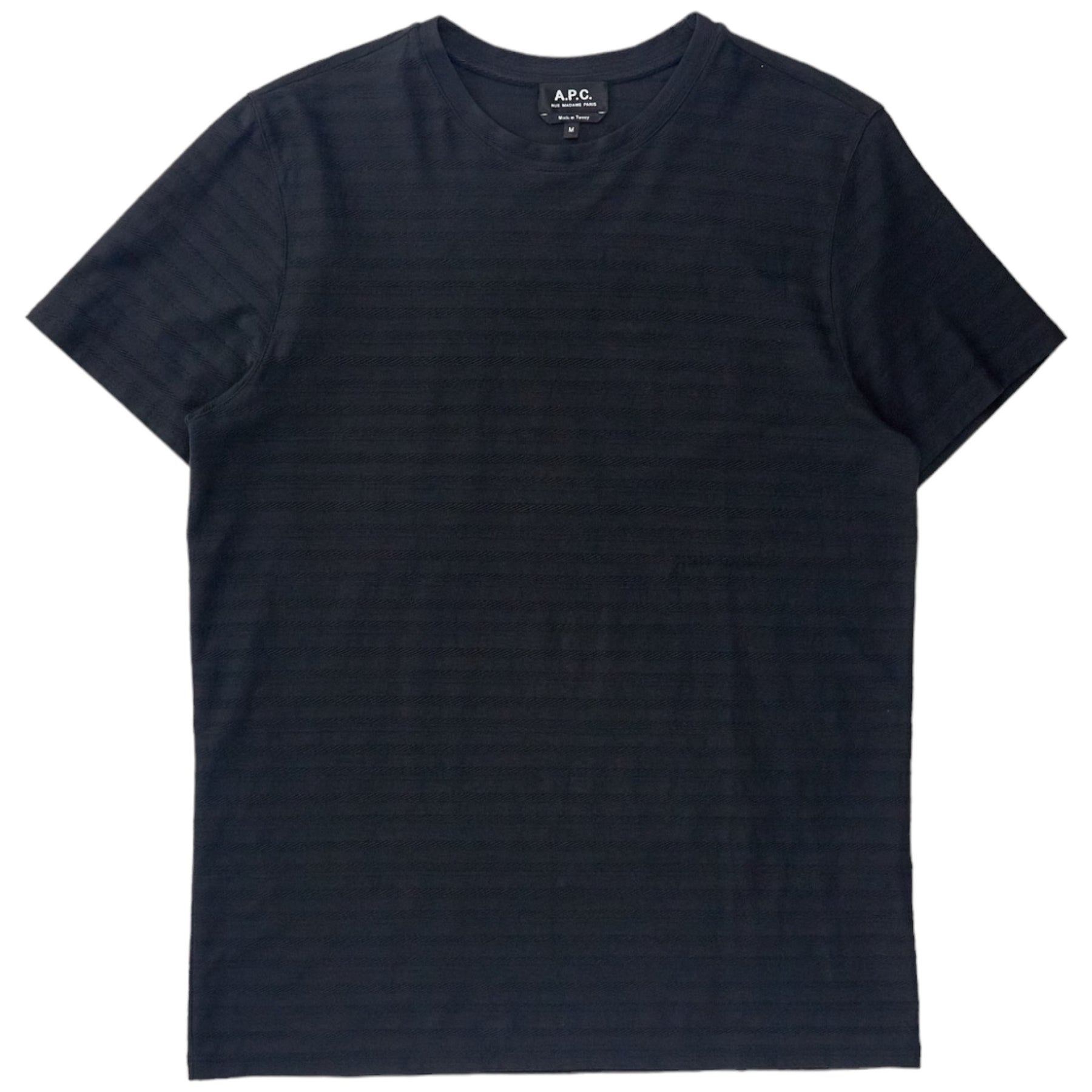 APC Black Stripe Embroidered Tee