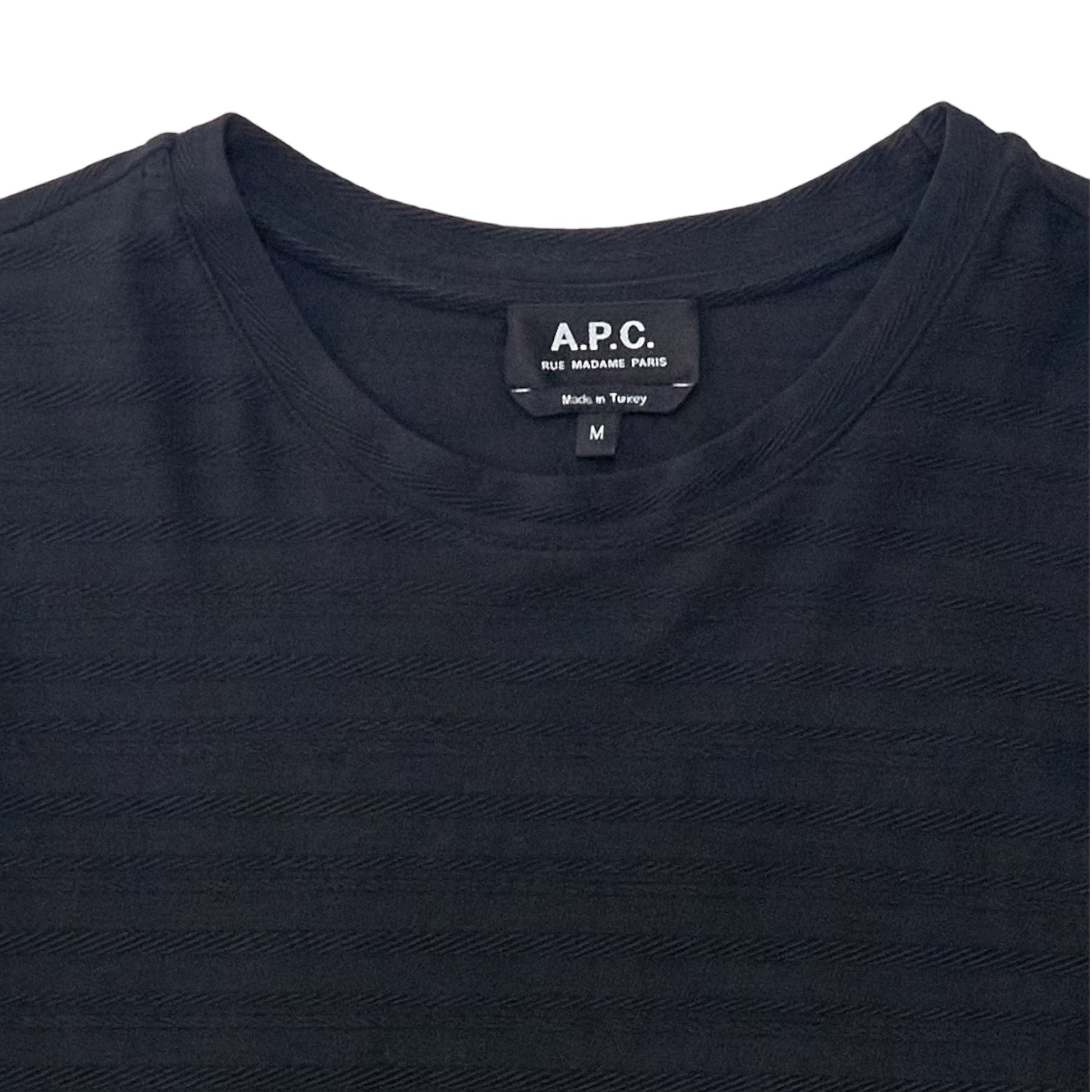 APC Black Stripe Embroidered Tee