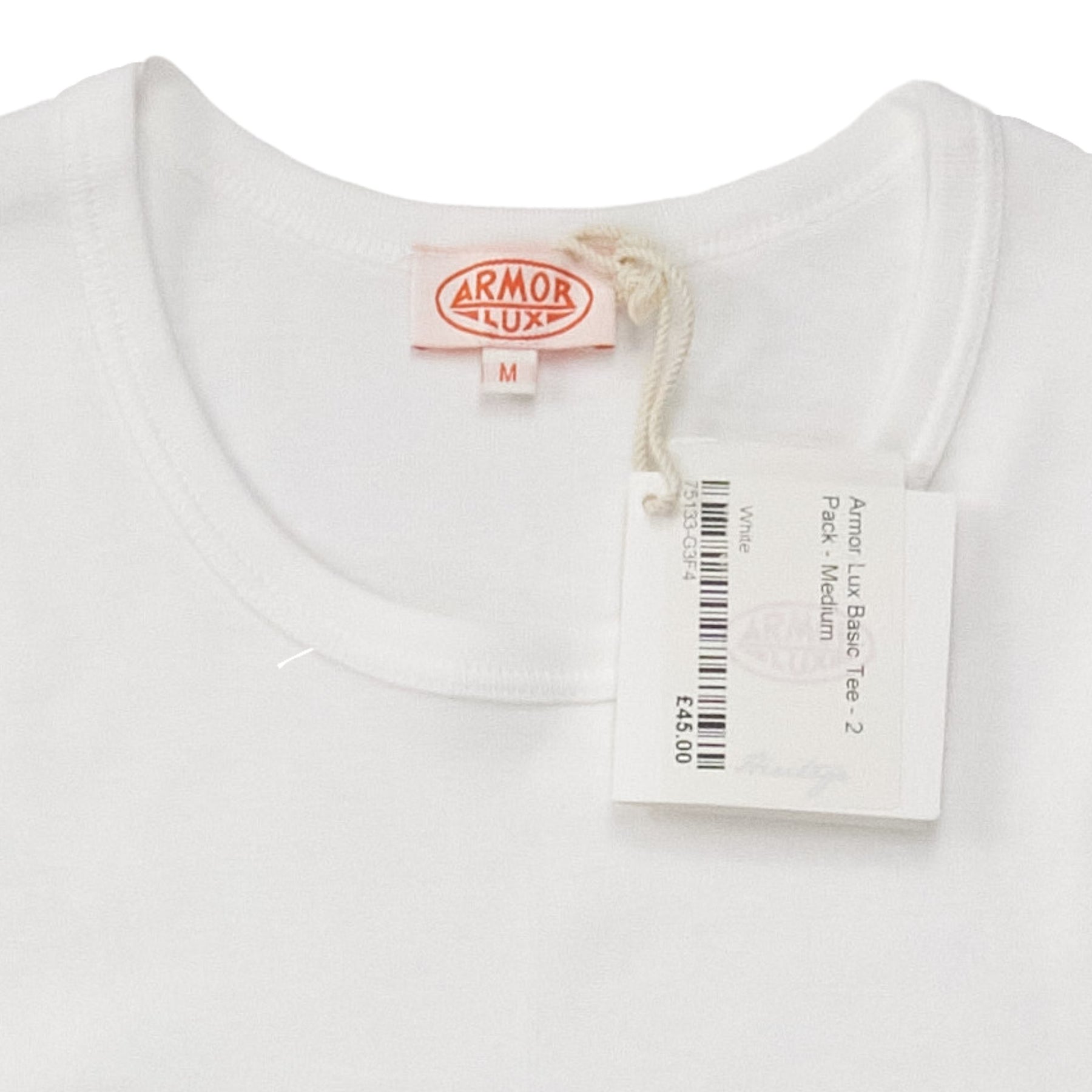 Armor Lux White Cotton Tee