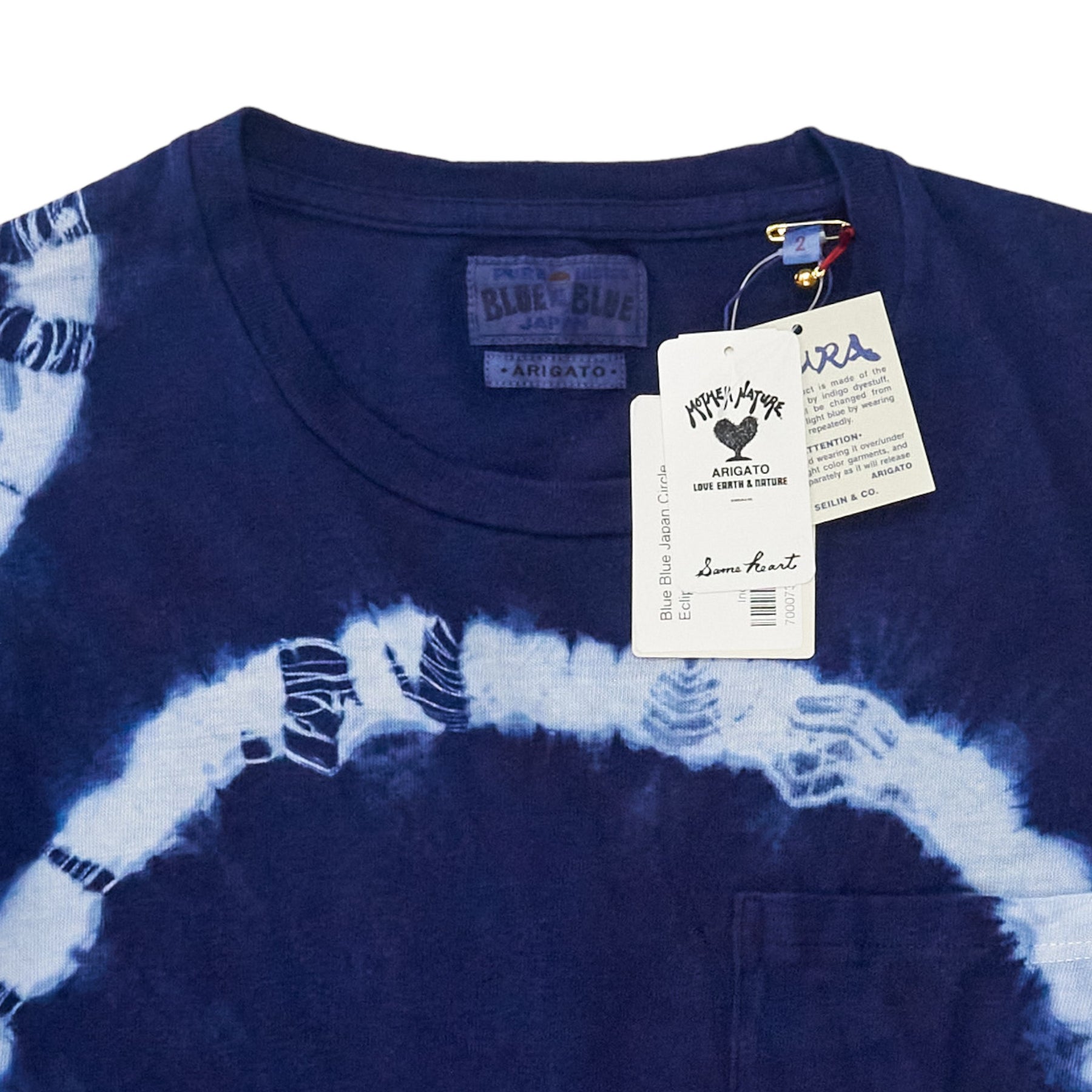 Blue Blue Indigo Japan Circle Dyed Tee