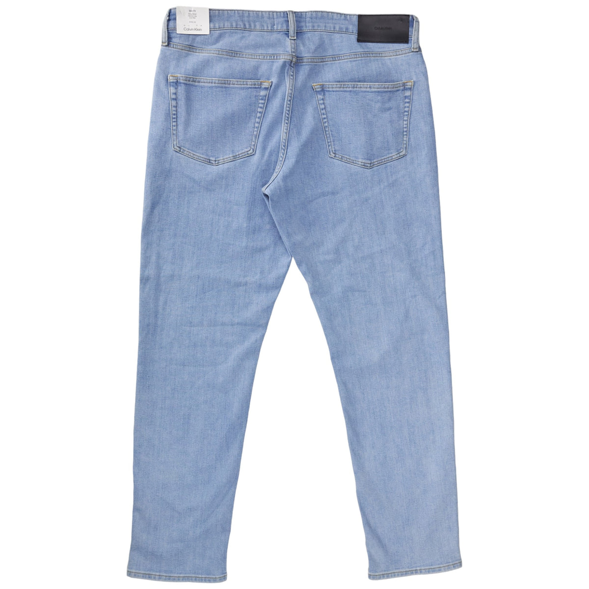 Calvin Klein Light Blue Tapered Stone Wash Jeans