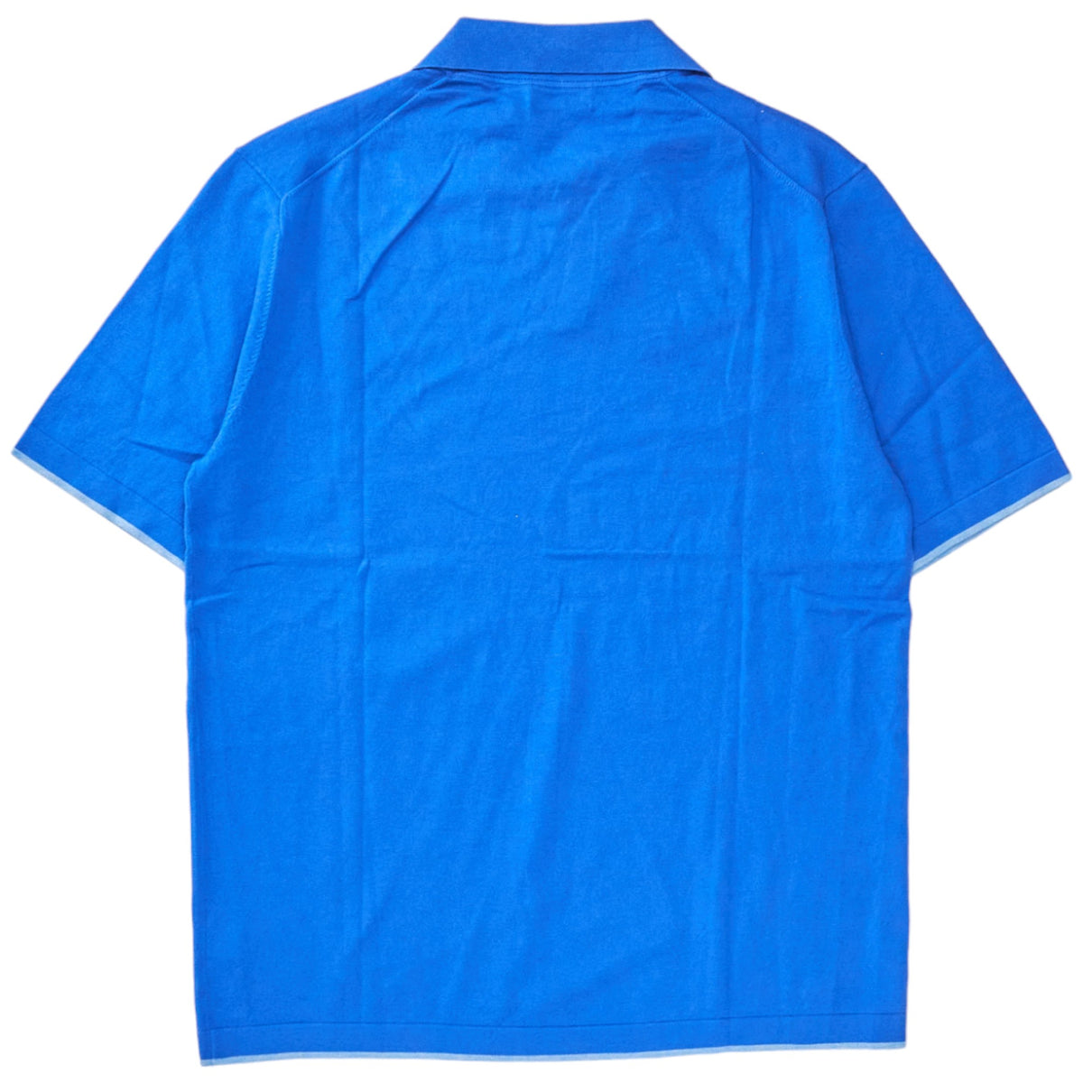 N. Peal Hockney Blue Cashmere Polo T-Shirt