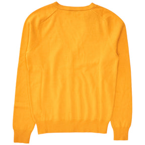 N. Peal Satsuma Orange V-Neck Cardigan