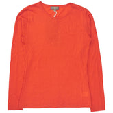 N. Peal Parker Orange LS Round Neck Top