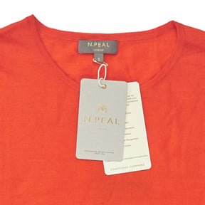 N. Peal Parker Orange LS Round Neck Top