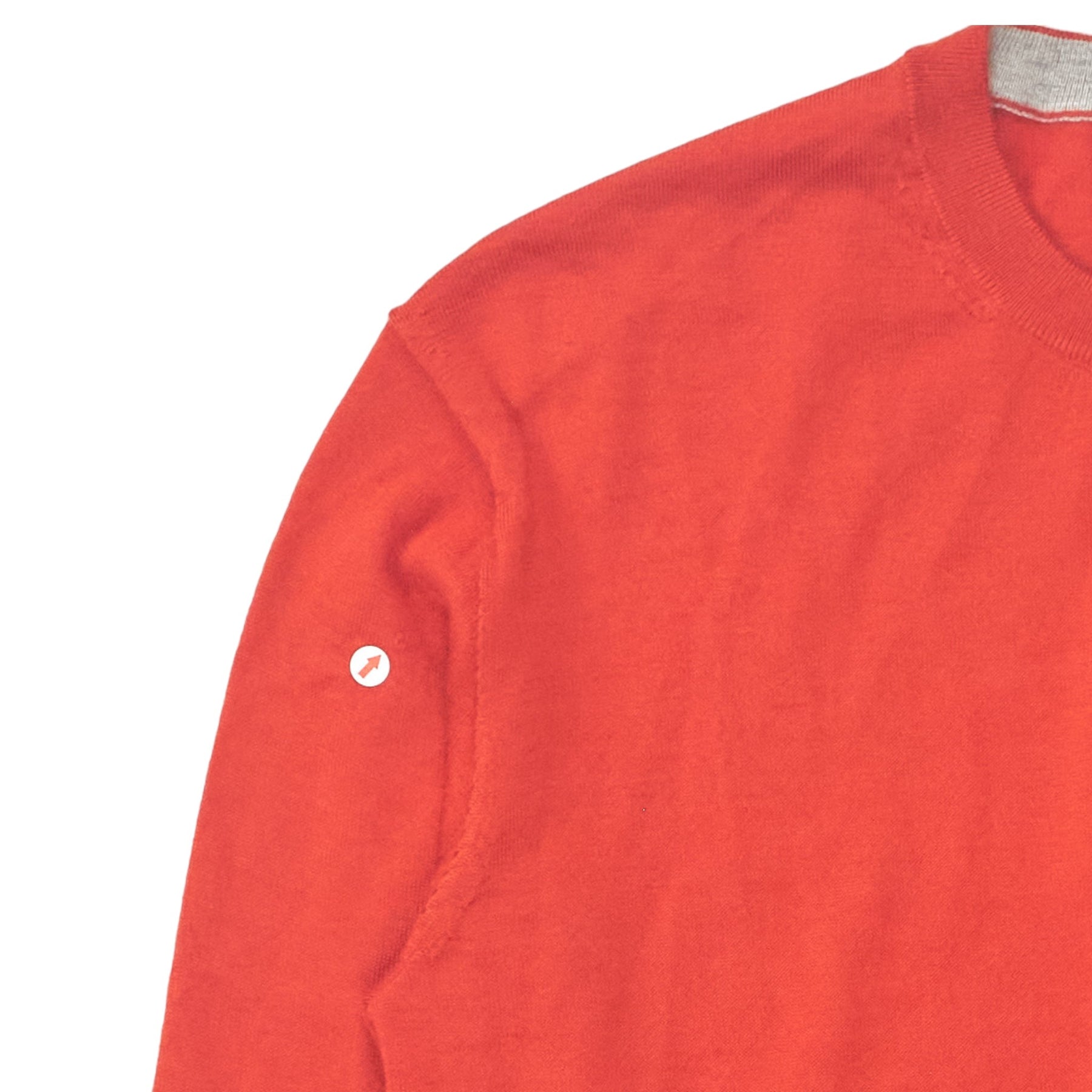 N. Peal Burnt Orange LS Crew Sweater