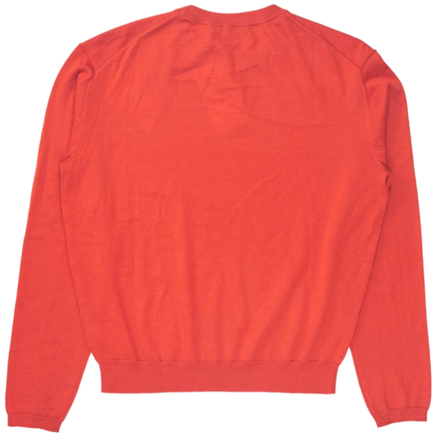 N. Peal Burnt Orange LS Crew Sweater