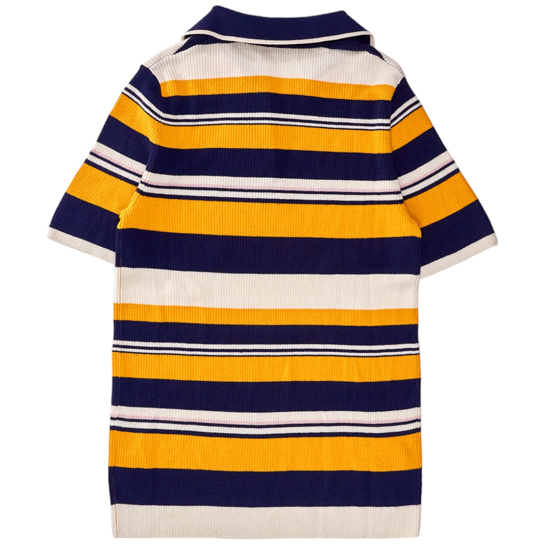 N. Peal Navy/Multi Cashmere Polo