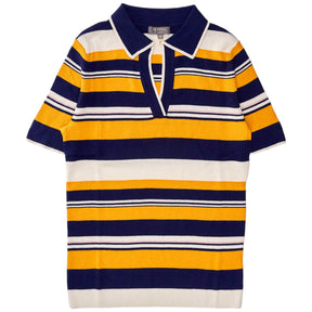 N. Peal Navy/Multi Cashmere Polo